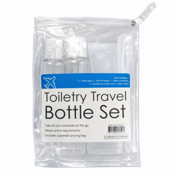 Toiletry Travel Bottle Set