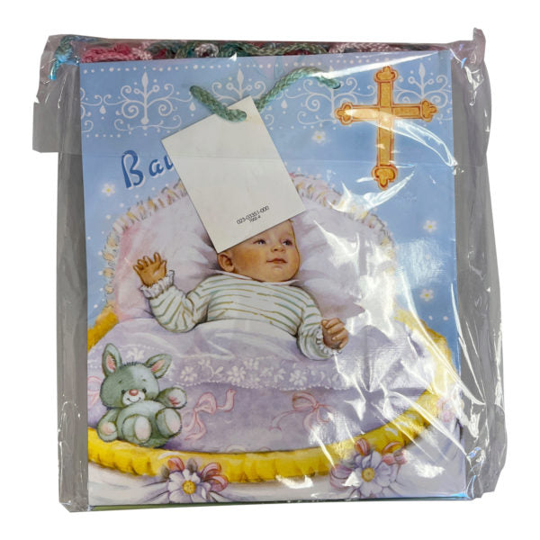 Medium 9.5" x 8" x 4" Baptism Paper Gift Bags in 6 Assorted Designs