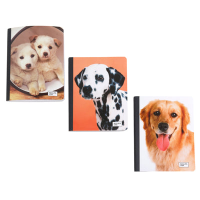 Notebook 100sheets Dogs Composition Assorted Designs