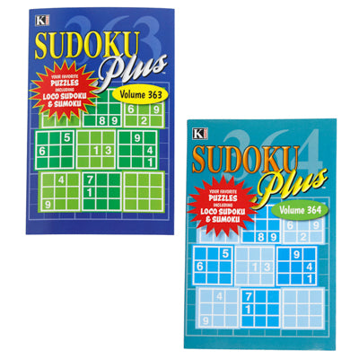Puzzle Book Sudoku 2 Assorted Ppd $3.95 Floor Display Made In Usa