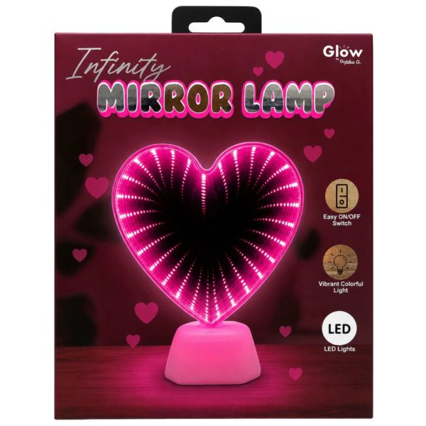 Heart Design Icon Mirror Infinity Light Lamp
