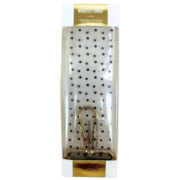 Tartan & Twine Clear Polka Dot Wristlet Strap