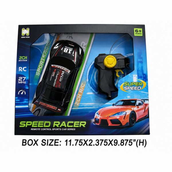 27MHz 2 Channel Remote Control Super Speed Sports Car Toy