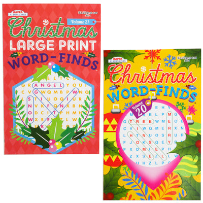 Word Find Christmas 2 Asst Lg Print Or Regular In Pdq Ppd $3.95