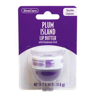 Lip Butter .34oz Plum Island W/hyaluronic Acid Jar Spa Luxury Carded Peggable