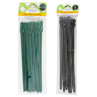 Garden Plant Ties Heavy Duty Plastic 2ast 8pc 13.58in/30pc 8.98in Pbh