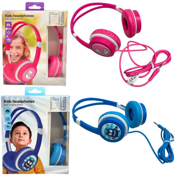 Kids Headphones with Volume Limiter in Assorted Designs