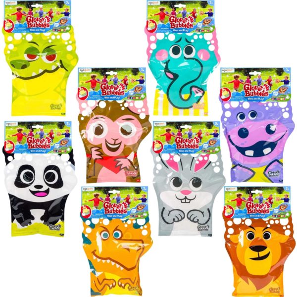 Ogo Sport Glove-A-Bubbles Was and Play Bubble Glove in Assorted Styles