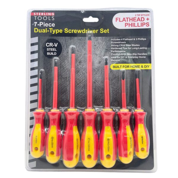7 Piece Slotted and Phillips Screwdriver Set