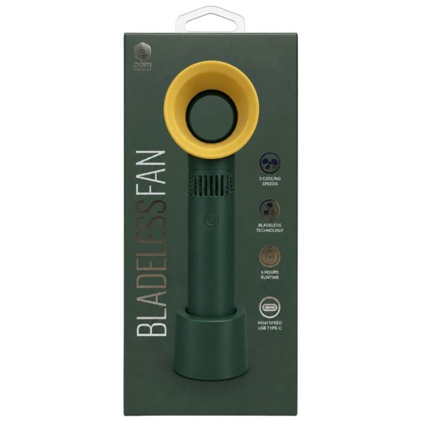 POM Gear Bladeless Fan in Racing Green