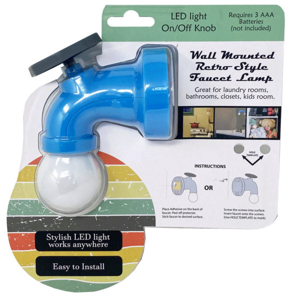 Wall Mounted Retro Style Faucet Lamp