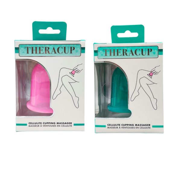 Theracup Cellulite Cupping Massager Assorted Pink and Green