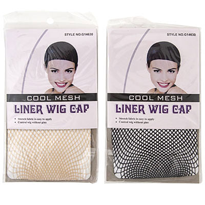 Wig Fishnet Cap 1pc Black/nudenylon/spandex One Size Fits Most Pb Insert Card W/photo
