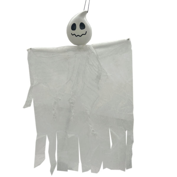 25 x 16" Hanging Halloween White Ghost Decoration