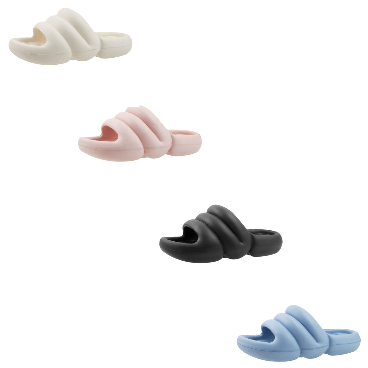 Women's Marshmallow Barbados Slide Sandals w/ Soft Footbed - Choose Your Color(s) - Bone