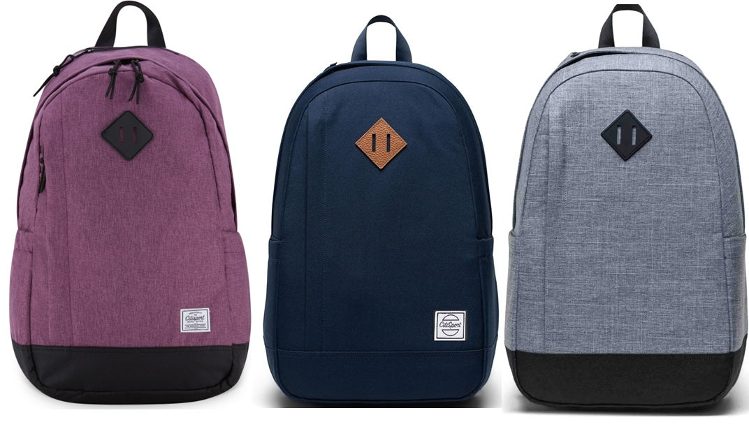 19.5" Backpacks w/ Embroidered Keyhole Patch - Assorted Colors