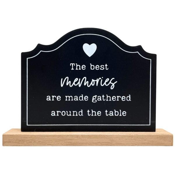 5" x 7" Black MDF Memories Décor Sign