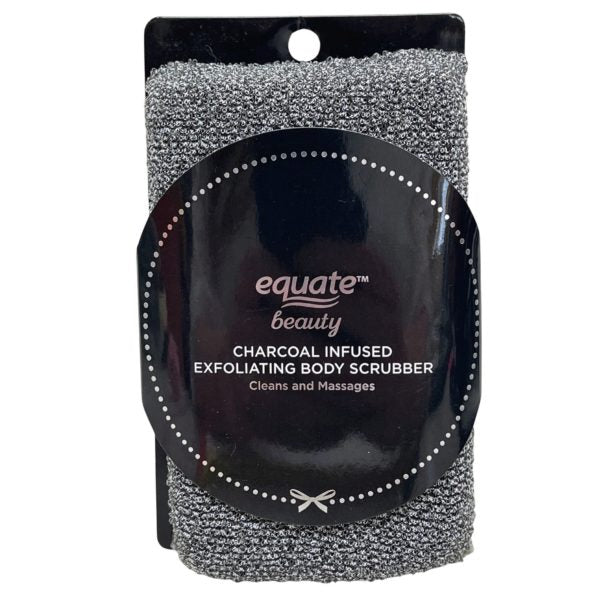 Equate Beauty Charcoal Infused Exfoliating Body Scrubber