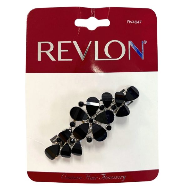 Revlon Couture Hair Clip With Black Crystal Design
