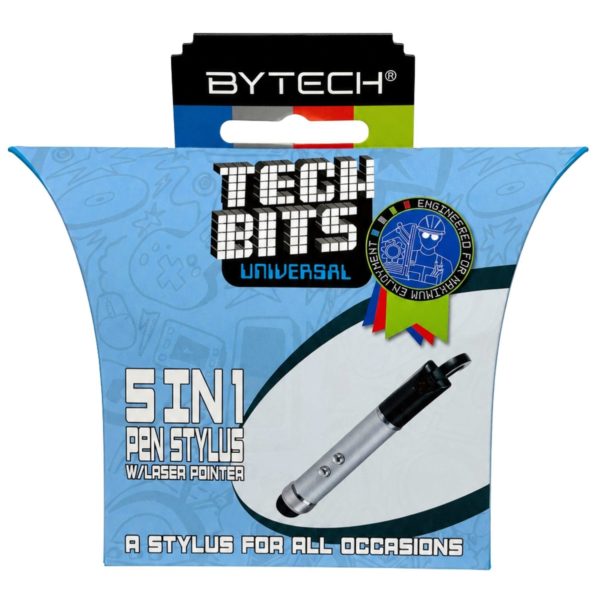 Tech Bits 5-in-1 Stylus Pen Laser Pointer