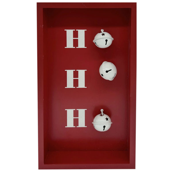 10" Jingle Bell Ho Ho Ho Tabletop Sign