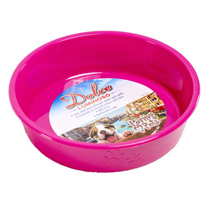 Pet Bowl Large Pink W/paw Design6.34 Cups (1500 Ml)non-skid Base