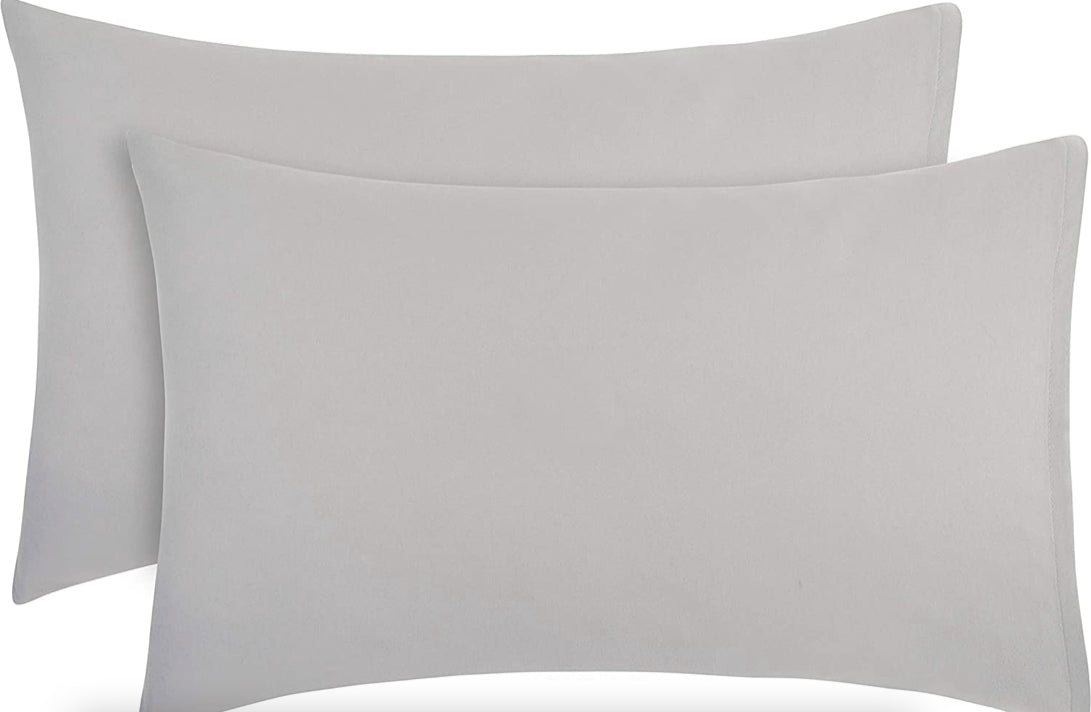 Toddler Travel Pillowcases - Solid Grey - 2-Pack