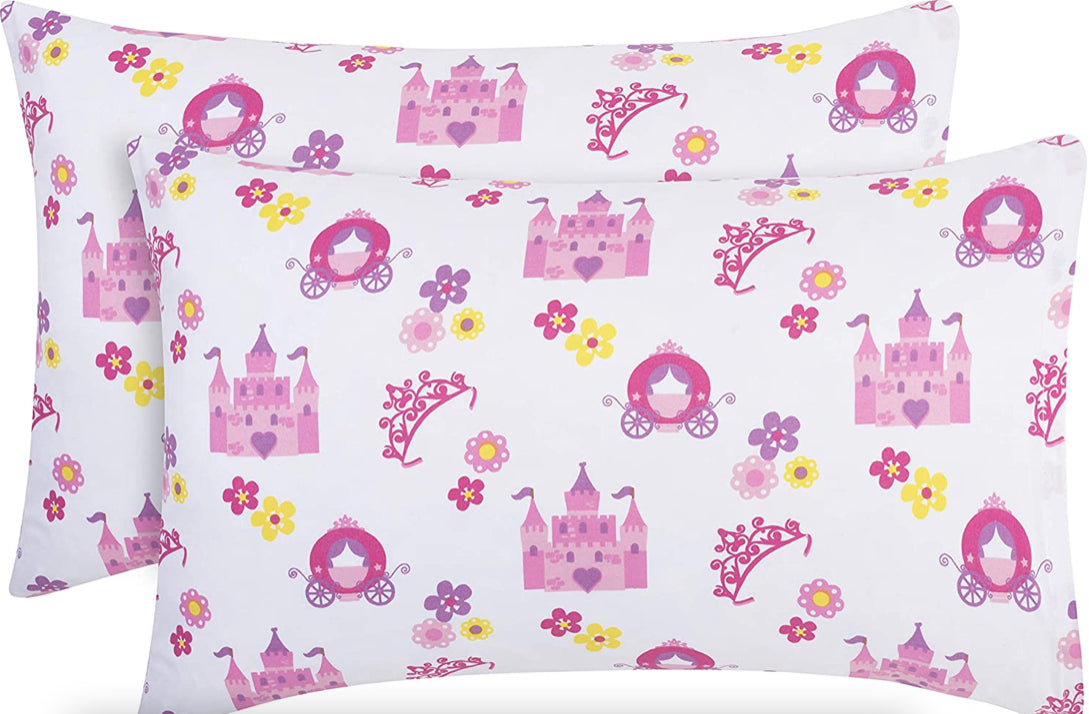 Toddler Travel Pillowcases - Princess Storyland Print - 2-Pack