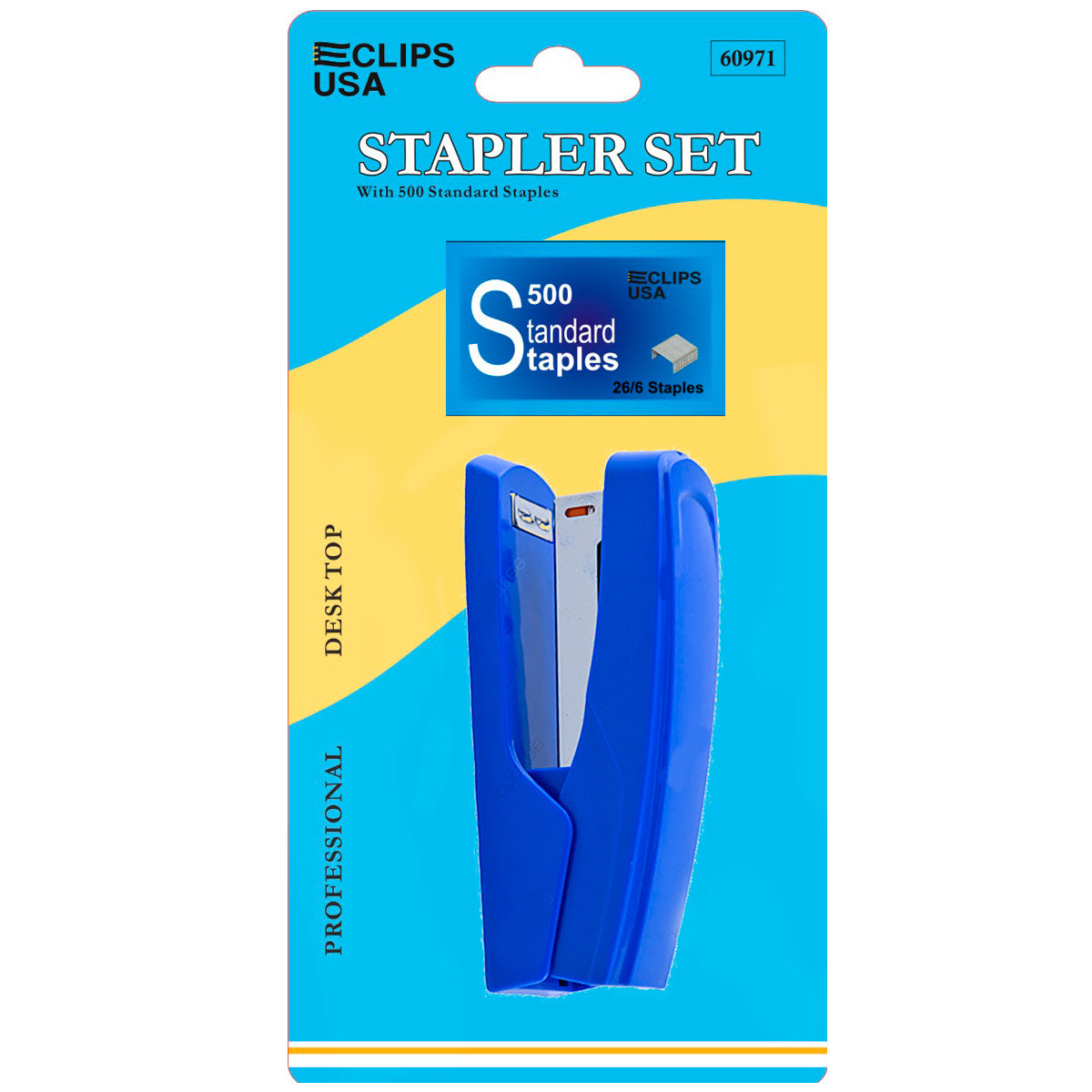 Desktop Stapler Set w/ 500 Staples