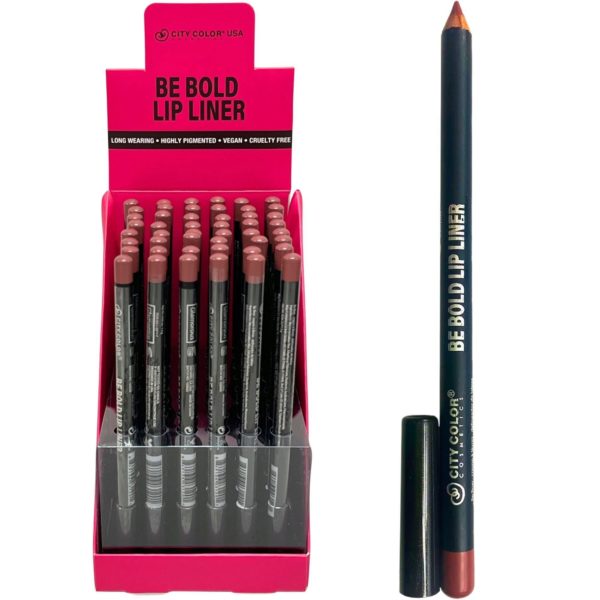 City Color Glamorous Be Bold Lip Liner In Countertop Display