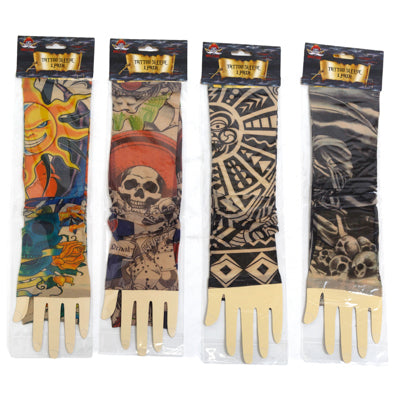 Tattoo Sleeve 2pk Set 4ast One Size Pb/insert Card