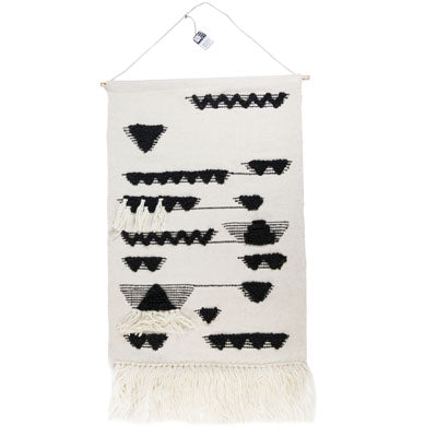 Wall Hanging 30x50 Tapestry Black/white 60%wool/%40cotton (17.00)