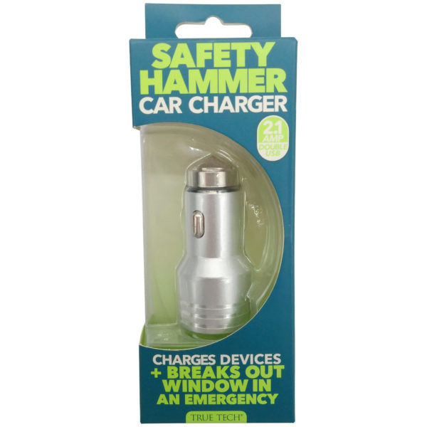 2.1 Amp Dual USB Car Chager with Emergency Window Break Out Tool