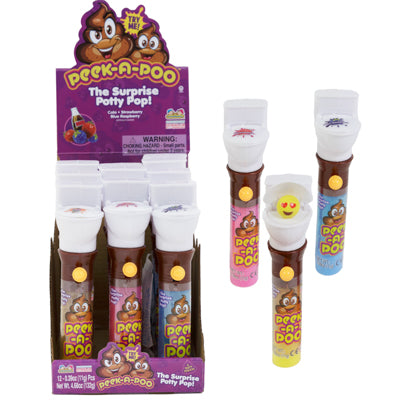 Peek-a-poo Candy Pop 12-pc 3-assorted Styles Counter Display