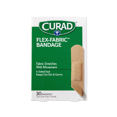 Bandages Curad 30 Ct Flex Fabric Boxed #cur47315rrb