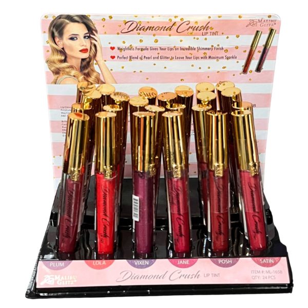 Diamond Crush Lip Tint Collection B in Countertop Display