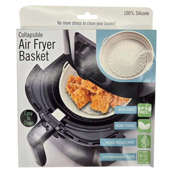 8.1" Silicone Collapsible Air Fryer Basket