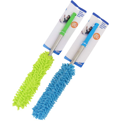 Duster Microfiber Deluxe Telescopic Extends To 38in Washable Head 2ast Colors/tcd
