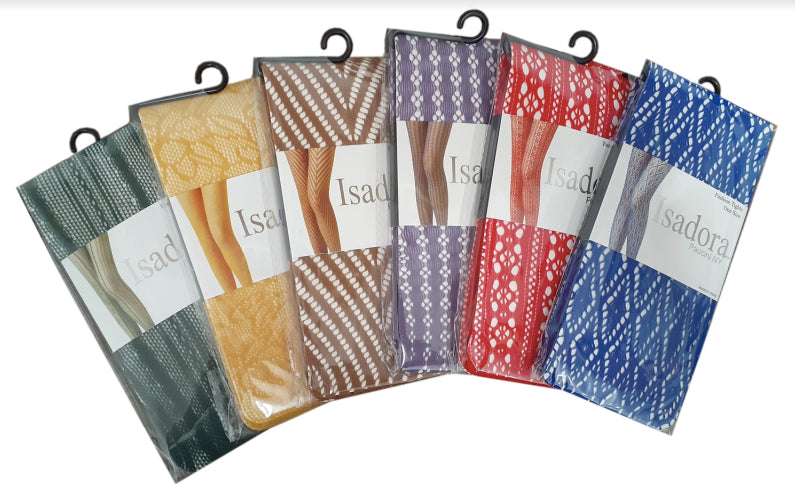 Women's Designer Fishnet Tights - Assorted Colors