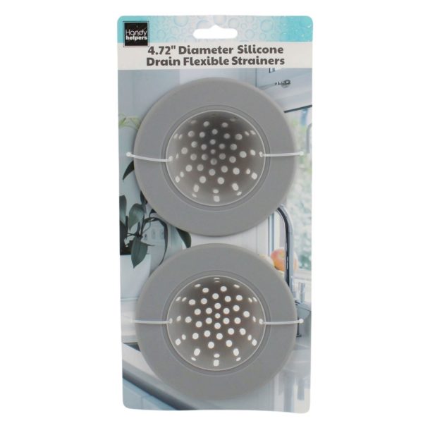 Set of 2 In-Sink Silicone Drain Flexible Strainers