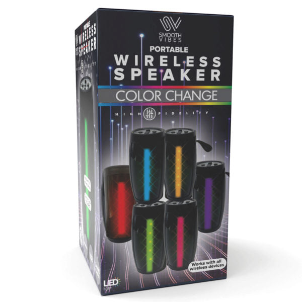 6" Super Bass Light-Up Pill-Shaped Wireless Speaker