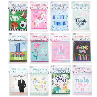 Thank You Cards Random Assortment 8 Ct.