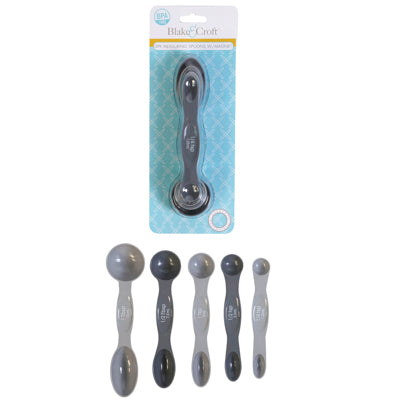 Measuring Spoons 5pc Plastic W/magnetic Nesting B&c