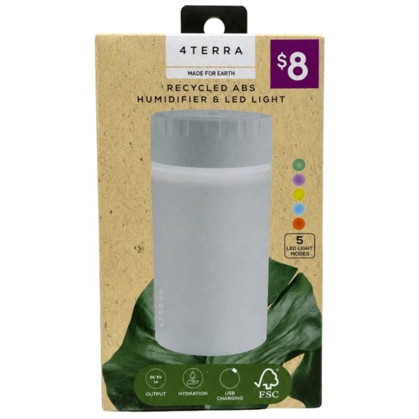 iJoy 4Terra Recycled ABS LED Humidifier in Light Blue