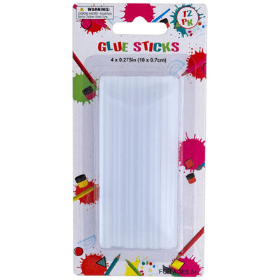 Glue Sticks 12pk For Mini Glue Gun .28x3.94in(.7x10cm) Blc