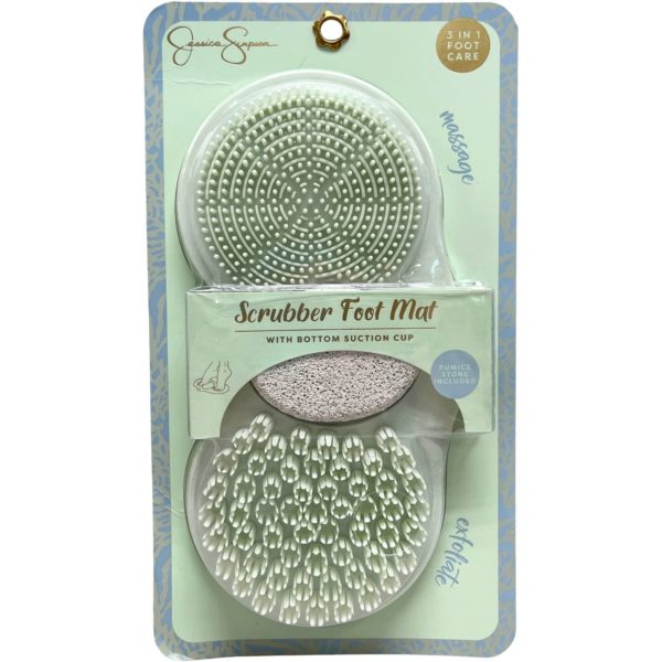 Jessica Simpson 3 in 1 Foot Care Scrubber Mat in Mint Green
