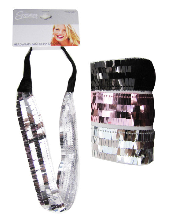 Hair Fashion Sequin Head Wraps