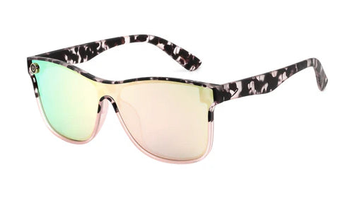 Unisex Deluxe Colorized Lens Beach Sunglasses - Jaguar Printed Frames