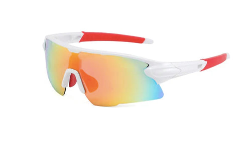 Unisex Deluxe Sports Ombre Sunglasses w/ Two Tone Frames