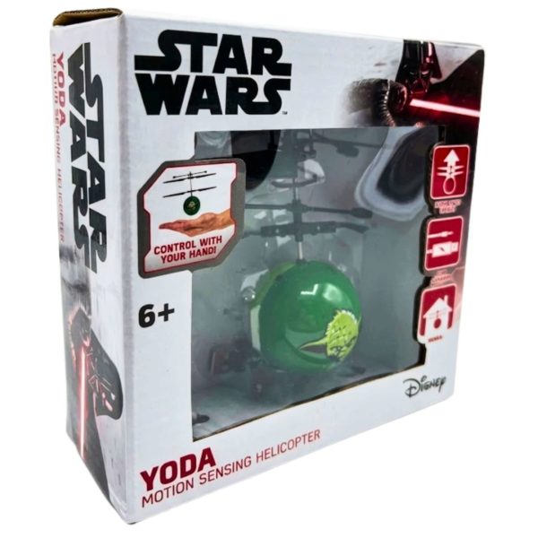 World Tech Toys Star Wars Yoda Motion Sensing Rechargeable UFO Ball Helicopter